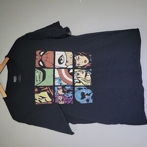 Marvel Men's Black Graphic T-Shirt